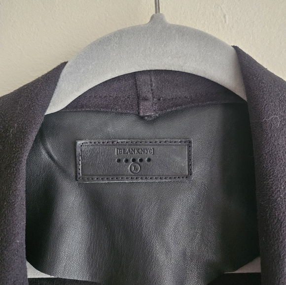 Blank NYC Faux Leather Drap Jacket - Picture 3 of 4